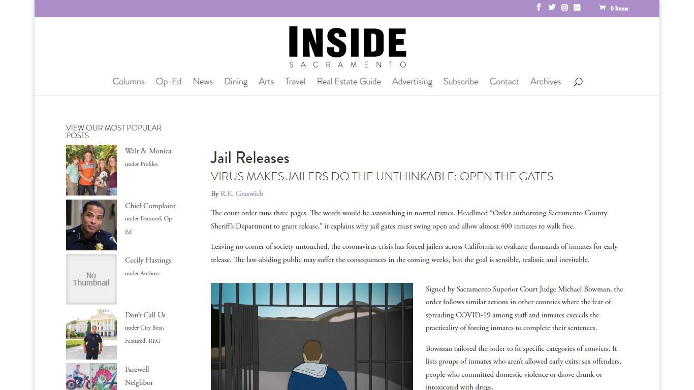 Sacramento County Jail Releases - Inside Sacramento